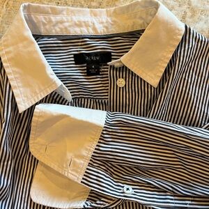 J. Crew Cropped garçon shirt in striped print